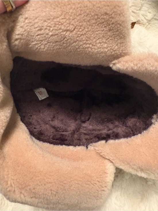 FaSHION Suede Shearling-Trim Brown Winter Cap main image 4